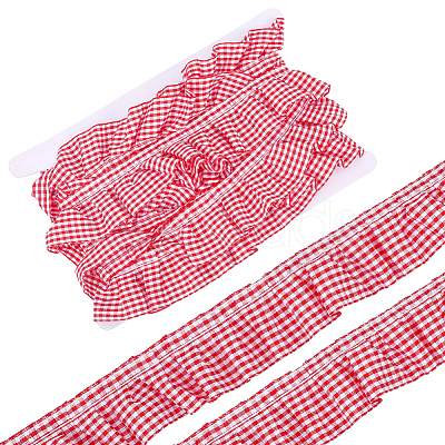 5Yards Polyester Wrinkle Ribbons OCOR-HY0001-80C-1