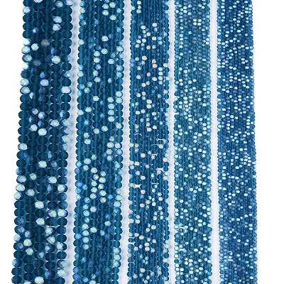 Transparent Glass Beads Strands EGLA-A044-T6mm-MB27-1