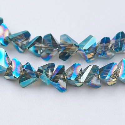 Electroplate Glass Beads Strands EGLA-J145-4mm-FR01-1