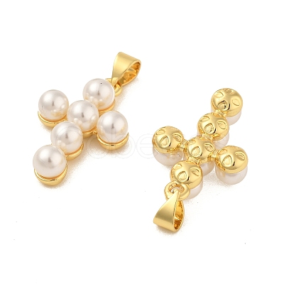 Shell Pearl Pendants X-ZIRC-F116-02-G-01-1