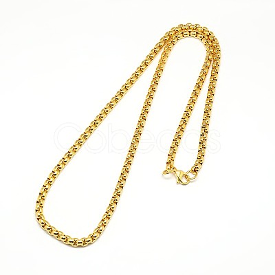 304 Stainless Steel Venetian Chain Necklace Making STAS-A028-N031-1