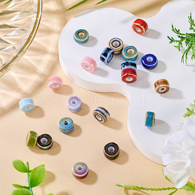 20Pcs Handmade Porcelain Beads PORC-TA0001-32-1