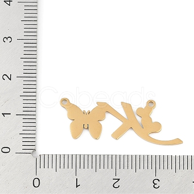 304 Stainless Steel Pendants STAS-L279-002G-K-1