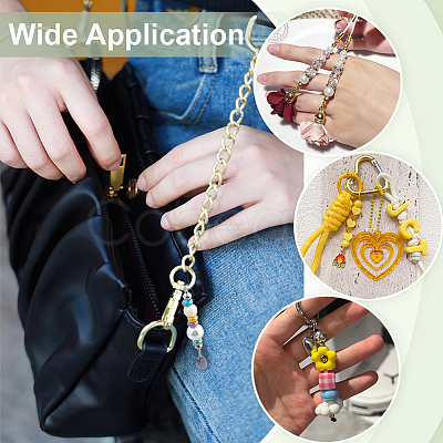 30Pcs Alloy & Iron Bar Beadable Keychain Bar FIND-PH0026-69-1