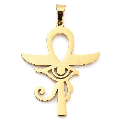 304 Stainless Steel Pendants STAS-R134-04G-01-1