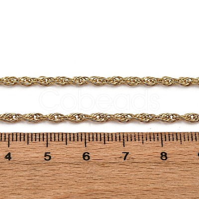 2.5MM 304 Stainless Steel Rope Chain Necklaces NJEW-T016-26G-1