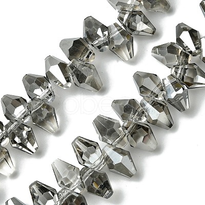 Transparent Electroplate Glass Beads Strands GLAA-K064-06A-PL01-1