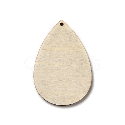 Single Face Printed Wood Big Pendants WOOD-H102-03C-1