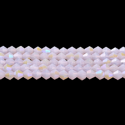 Imitation Jade Electroplate Glass Beads Strands EGLA-A039-J4mm-L02-1