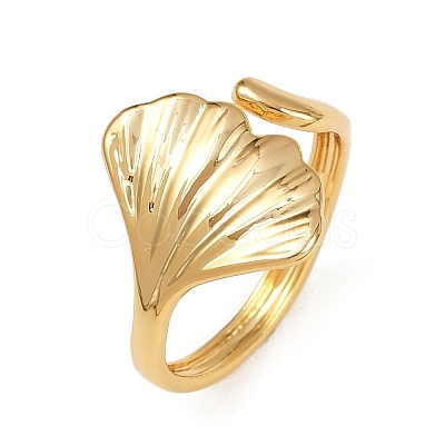 Brass Adjustable Cuff Rings for Women RJEW-B132-01B-P-1