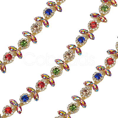 1Yard Iron Glass Rhinestone Chains FIND-AR0006-66-1