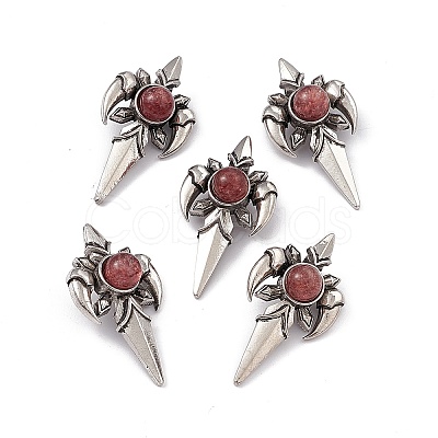 Natural Strawberry Quartz Pendants KK-A173-16AS-02-1