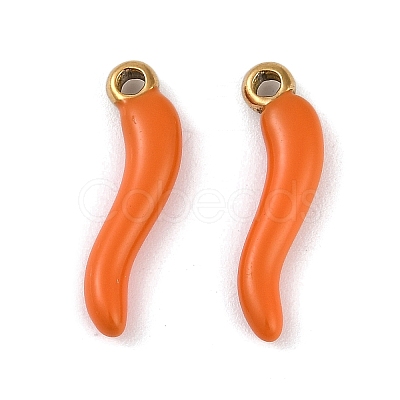 Ion Plating(IP) 304 Stainless Steel Enamel Pendants X-STAS-Z094-01B-1