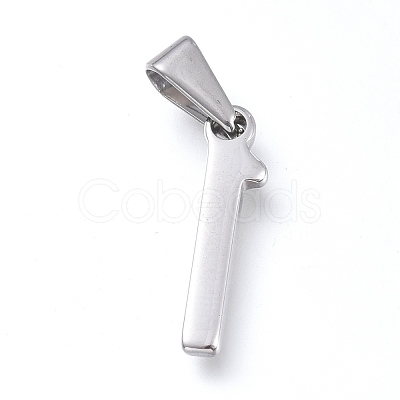 Non-Tarnish 304 Stainless Steel Pendants STAS-L210-05H-P-1