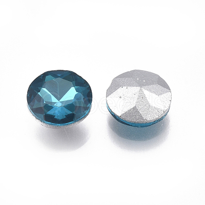 Pointed Back Glass Rhinestone Cabochons RGLA-T029-14mm-15-1