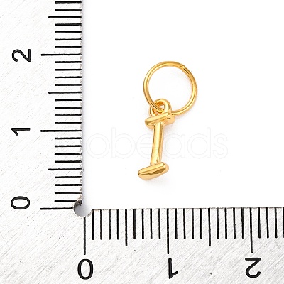 925 Sterling Silver Letter Charms with Jump Rings LS-STER-R008-01G-I-1