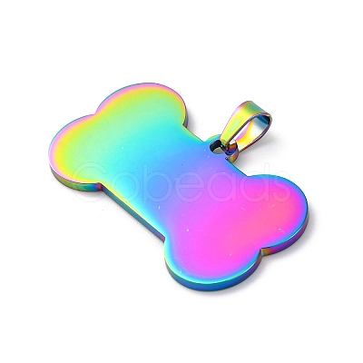 Ion Plating(IP) 304 Stainless Steel Pendants STAS-I140-07B-M-1