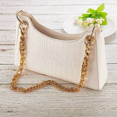 4Pcs 2 Styles Aluminum Chain Bag Strap AJEW-SZ0001-69-1