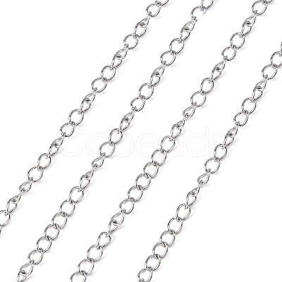 Tarnish Resistant 304 Stainless Steel Curb Chains CHS-Q001-11-1