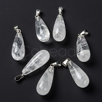 Natural Quartz Crystal Pendants X-G-F707-16-1
