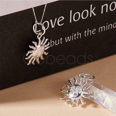 2Pcs 925 Sterling Silver Charms STER-BBC0006-96-1