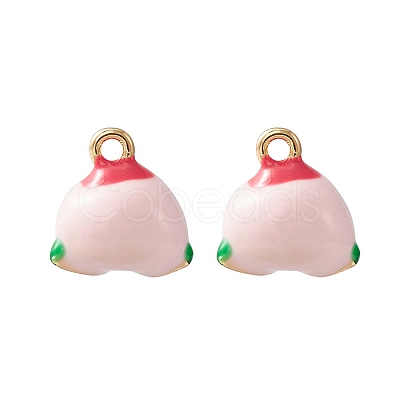 2Pcs Brass Enamel Charms KK-YW0001-91-1