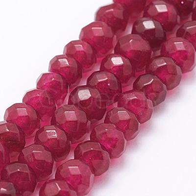 Natural Malaysia Jade Beads Strands G-G719-A-8mm-1