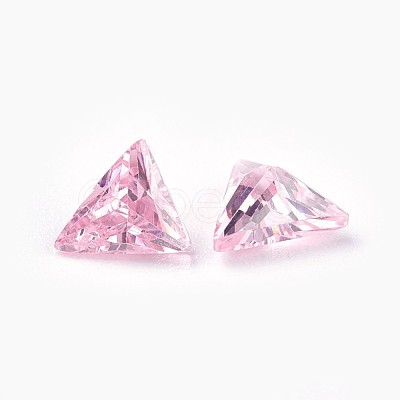 Cubic Zirconia Pointed Back Cabochons ZIRC-WH0001-A02-1