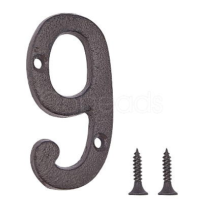 Iron Home Address Number AJEW-WH0126-24I-1