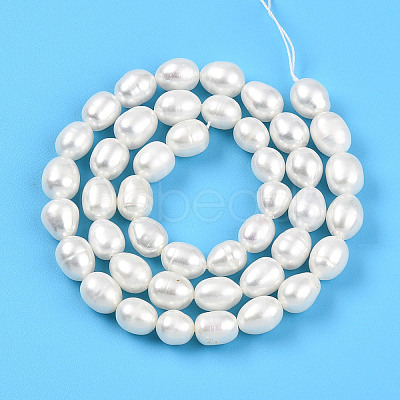 Natural Cultured Freshwater Pearl Beads Strands PEAR-N012-07Y-01-1