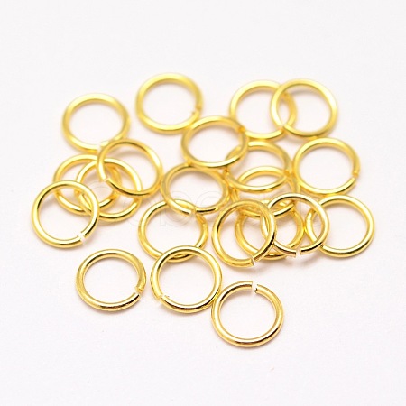 Brass Open Jump Rings X-KK-G277-8mm-G-NR-1