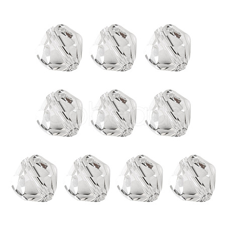 10Pcs Glass Imitation Austrian Crystal Beads GLAA-TADJ0001-11L-1