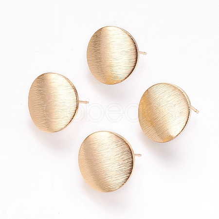 Brass Ear Stud Findings X-KK-S336-16G-1