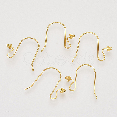 Brass Earring Hooks KK-N216-29-1