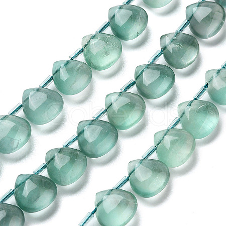 Natural Green Fluorite Beads Strands G-NH0032-A01-01-1