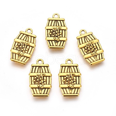 Tibetan Style Alloy Pendants TIBEB-A11923-AG-FF-1