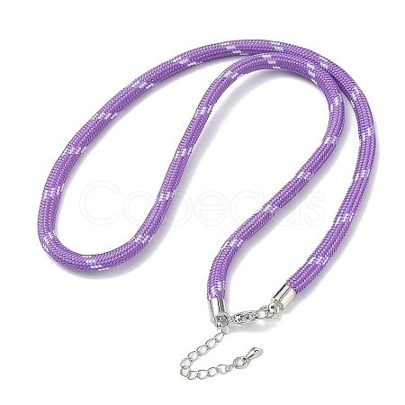Ployester Core-Wrapped Round Cord Necklace Making KK-CBACFA2-03P-28-1