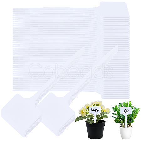 50Pcs Plastic Plant Labels FIND-SP0005-64A-1