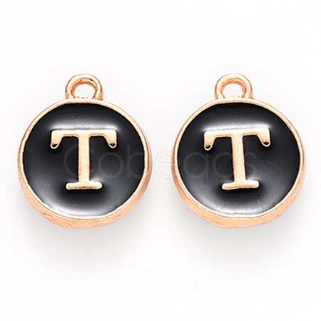 Golden Plated Alloy Charms X-ENAM-S118-02T-1