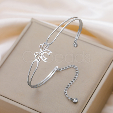 304 Stainless Steel Cuff Bangles for Women FS-WG13D36-01-1