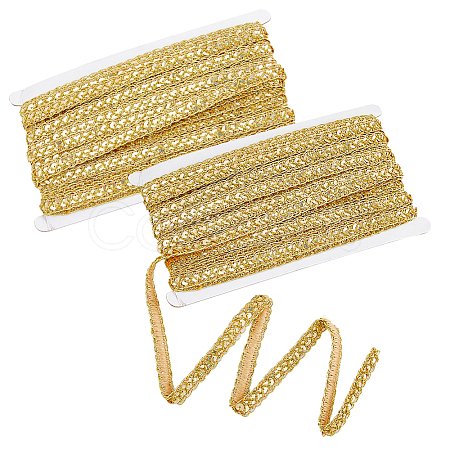 Sparkle Metallic Polyester Ribbon OCOR-WH0060-61B-1