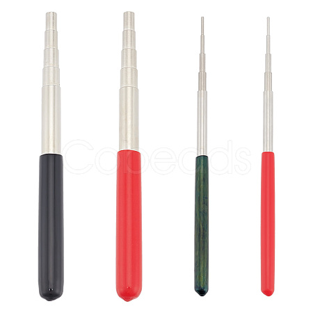 4Pcs 2 Colors Carbon Steel Wire Winding Rods AJEW-UN0001-79-1