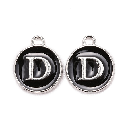 Platinum Plated Alloy Charms ENAM-S118-02D-P-1