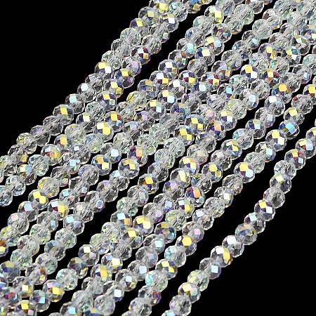 Electroplate Glass Beads Strands GL-CBAA615-03A-1