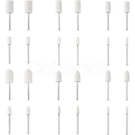 60Pcs 12 Style Multifunctional Cone & Column Head Wool Felt Polishing Bits FIND-FH0005-20-1