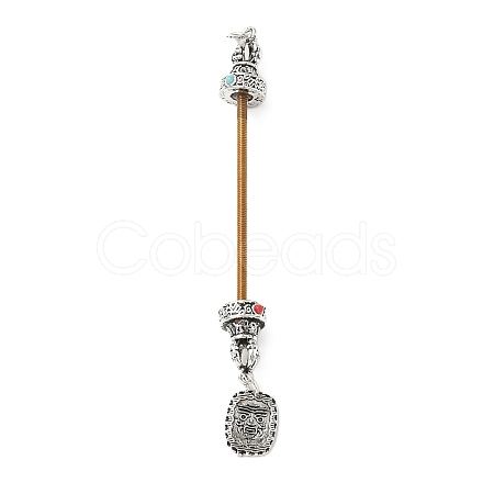 Brass Screw Peg Bails KK-NH0008-03AS-1