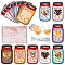 48Pcs DIY Valentine's Day Card Craft Kits, including Paperboard, Rope, Plastic Bag, Mixed Color, 150x90mm, 48pcs/set