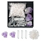 Natural Gemstone Sets, Including Quartz Crystal & methyst Nuggets Beads & Natural Rose Quartz Chip Beads, No Hole/Undrilled, 15~46x6~25x5~10mm, 65.65g/box