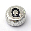 Plated Acrylic Horizontal Hole Letter Beads PACR-Q099-03Q-2