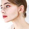 4 Pairs 4 Style Alloy Round Knot Clip-on Earrings for Women EJEW-AN0004-31-4